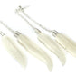 DOUBLE BONE Feather Regular Style Earrings - Price Per 2