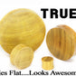 True Flat JackFruit Solid Wood Double Flare Tunnel