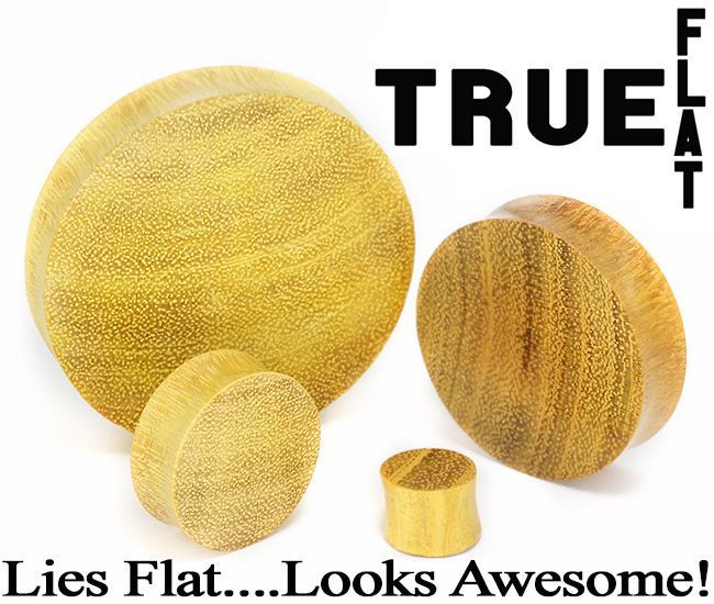 True Flat JackFruit Solid Wood Double Flare Tunnel