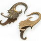SPLIT Design Coconut Shell Hanger Wholesale Organic Jewelry 2mm - 5mm Price Per 1