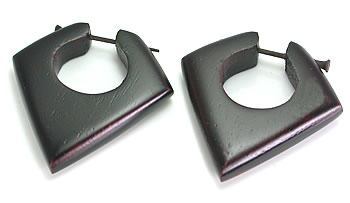 WOOD Cheaters # 113 - Stirrups Natural Body Jewelry - Price Per 2