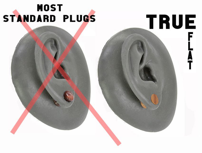 True Flat JackFruit Solid Wood Double Flare Tunnel
