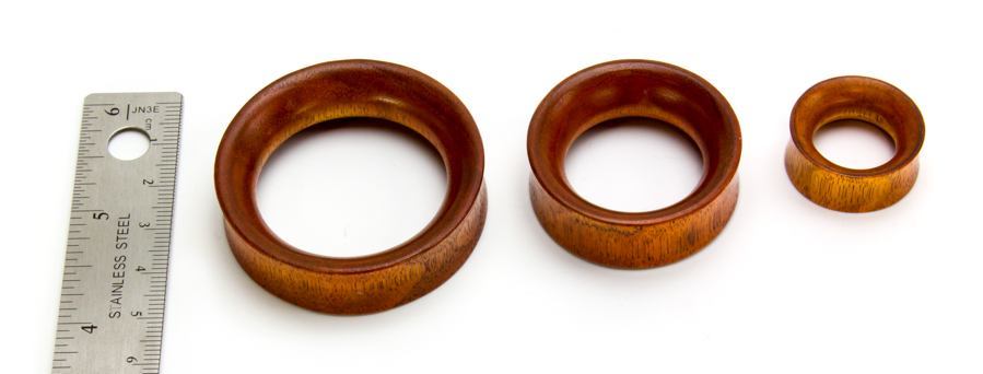 Chang Wood Double Flare Tunnel – Price Per 1 - Larger Image