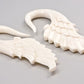 ANGEL WINGS "D" Bone Hanger Organic Body Jewelry - 1.5mm-8mm - Price Per 1