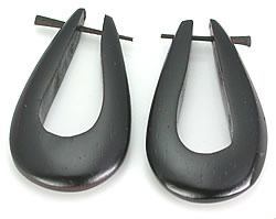 WOOD Cheaters # 117 - Stirrups Natural Body Jewelry - Price Per 2