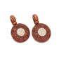 Saba Wood and Crushed Marble Dragon Mirror Hanger