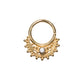 18g Gold Plated Tribal Bib Bendable Septum Ring