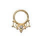 18g Gold Plated Tribal Chandelier Bendable Septum Ring (Default)