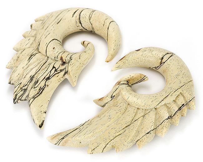 Tamarind Wood Hanger Wings - Natural Body Jewelry Price Per 1