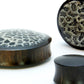 White Coral Over Black Resin Areng Wood Base - 14mm - 50mm Price Per 1