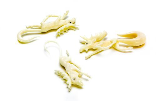 MOOSE Carved Bone Organic Ear Hangers - 2mm-8mm - Price Per 2
