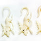MOOSE Carved Bone Organic Ear Hangers - 2mm-8mm - Price Per 2