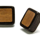 Square Earrings With Saba Wood Inlay - Price Per 2