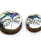Sparrow on Branch Negative Space Art Plugs - 12mm-34mm - Price Per Pair
