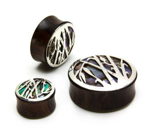 Bamboo Negative Space Art Plugs - 12mm-34mm - Price Per 2 - Painful Pleasures