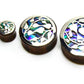 Leaves Negative Space Art Plugs - 12mm-34mm - Price Per 2