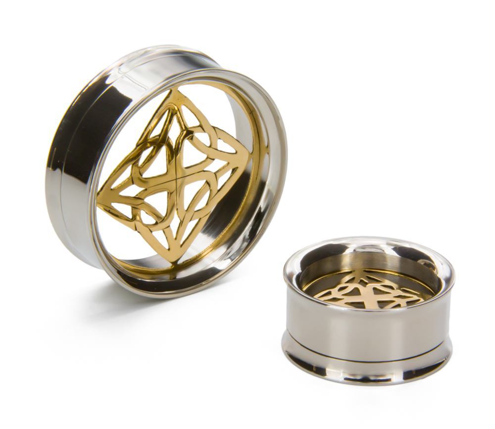 Intan Brass Insert with Double Flare Steel Insert-Ability Tunnel - Price Per 1