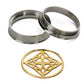 Intan Brass Insert with Square Stone Insert-Ability Tunnel - Price Per 1 Insert Out