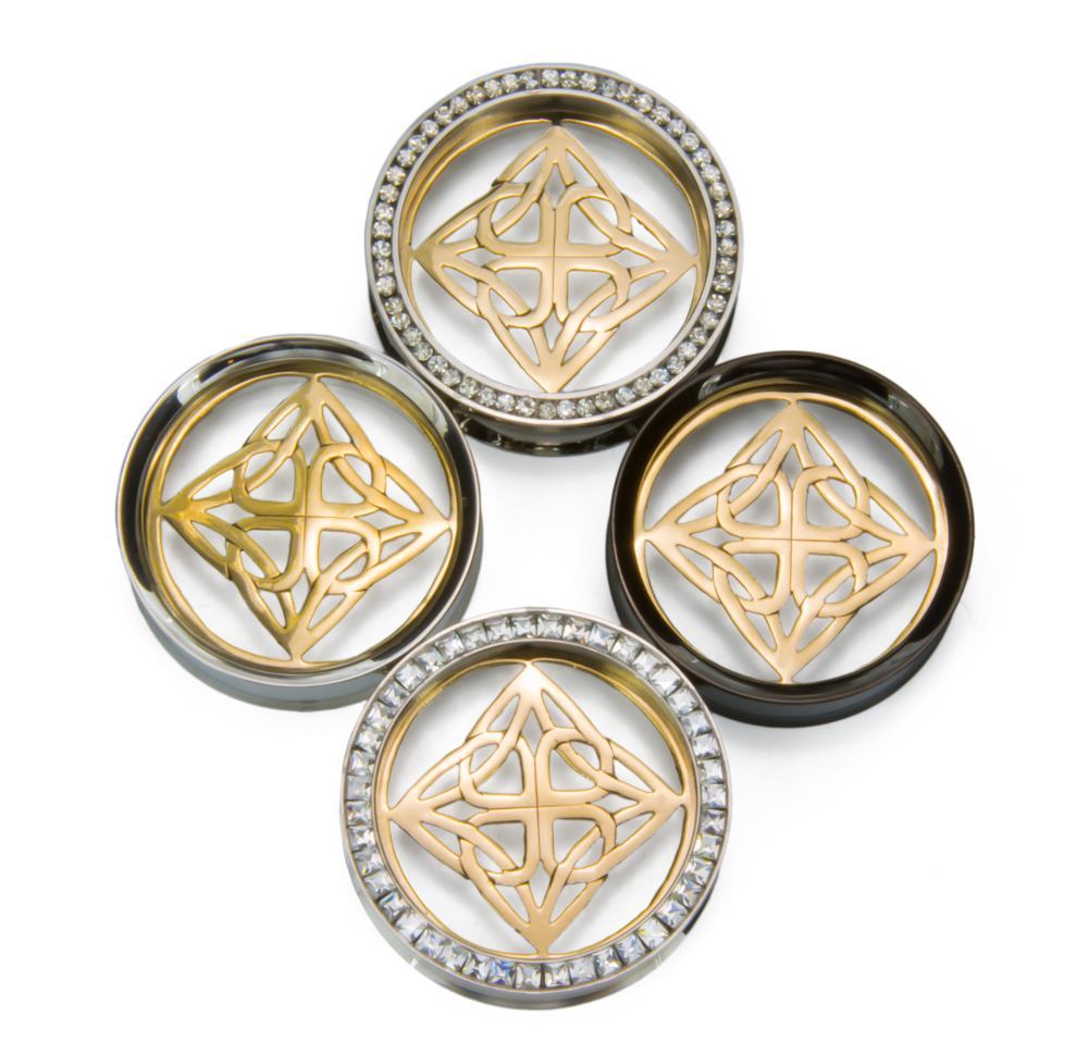 Intan Brass Insert with Double Flare Steel Insert-Ability Tunnel - Price Per 1 Other Styles