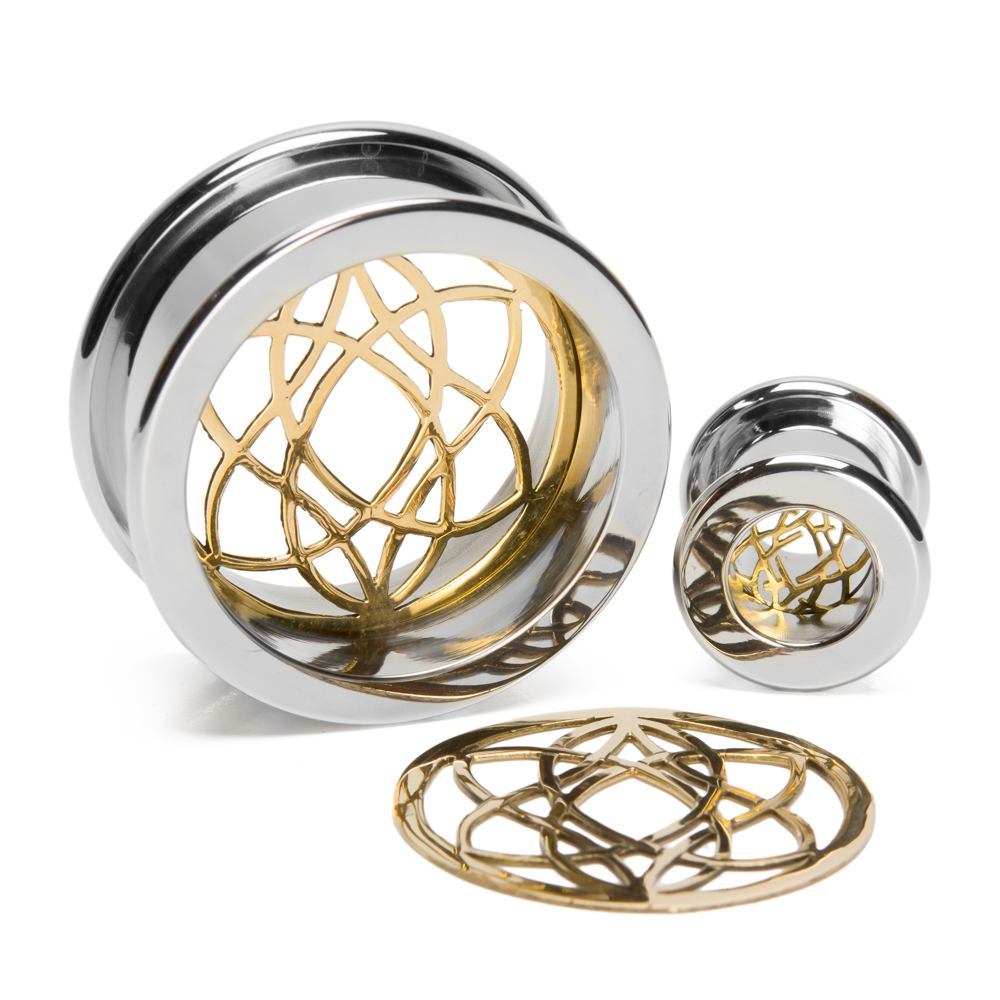 Kusuma Brass Insert with Stainless Steel Insert-Ability Tunnel - Price Per 1