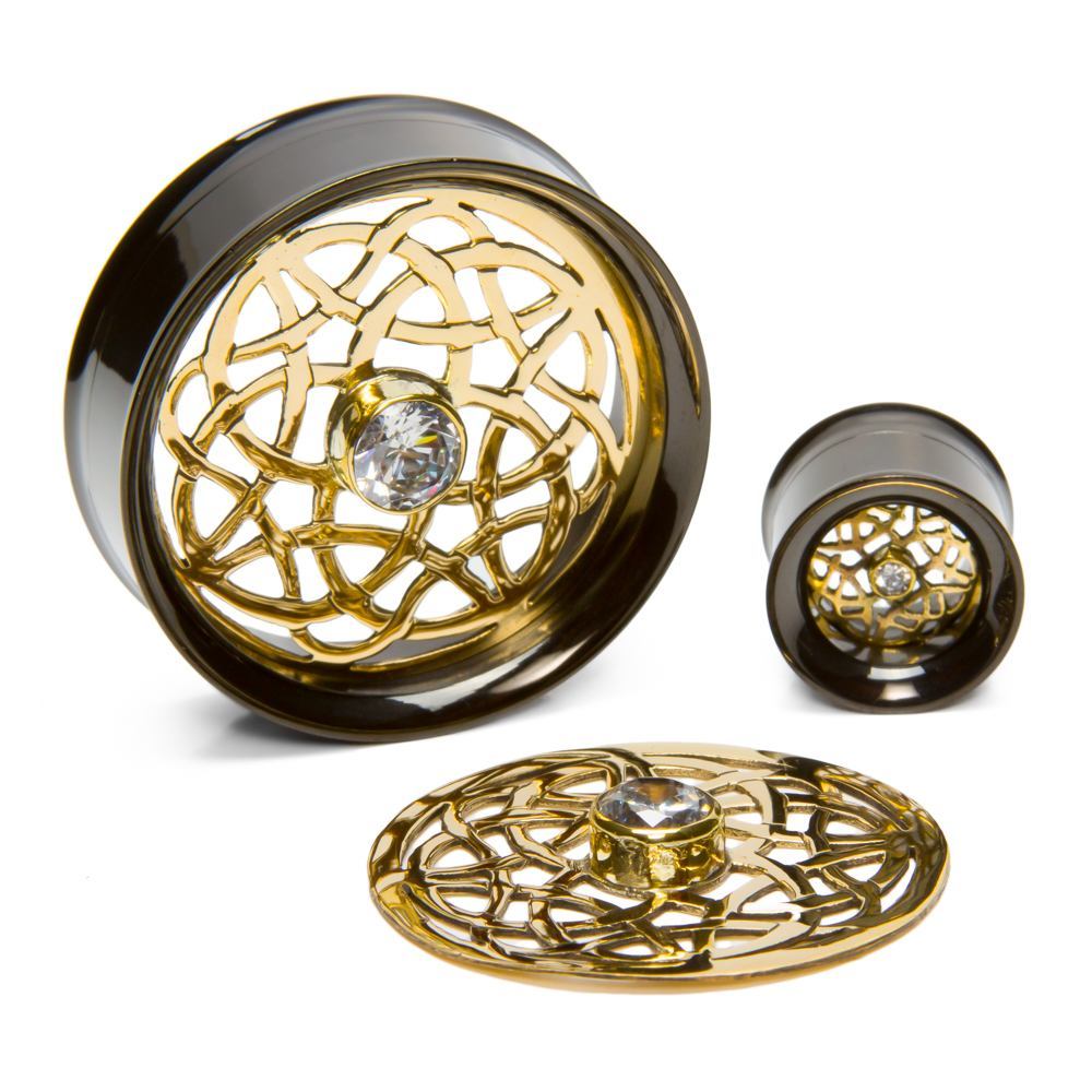 Cahaya Brass Insert with Black PVD Coated Steel Insert-Ability Tunnel - Price Per 1