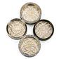 Budi Brass Insert with Round Stone Insert-Ability Tunnel - Price Per 1 Plug Styles