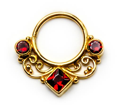 18g Gold Plated Jeweled Bendable Ring — Price Per 1