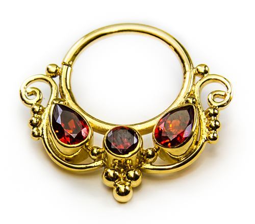 18g Gold Plated Septum or Earring Jewelry