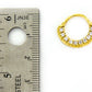 18g Gold Plated Channel Set Crystal Stones Septum or Earring Jewelry