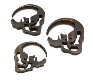 Areng Wood Shadow Skull Hanger - Price Per 1 - Painful Pleasures