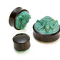 Carved Turquoise GANESHA Organic Jewelry - 14mm - 50mm Price Per 1