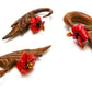 Paradise Found Red Tiger Wood Hanger - Price Per 2