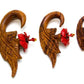 Paradise Found Red Tiger Wood Hanger - Price Per 2