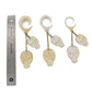 Pirate Skulls Mother of Pearl Large Gauge Dangle Earrings - Price Per 2