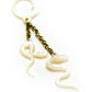 Snake Charmer Mother of Pearl Large Gauge Dangle Earrings - Price Per 2