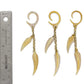 Feathers in the Wind Mother of Pearl Large Gauge Dangle Earrings - Price Per 2