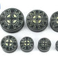 Kayu Areng - Black Wood - Bone Dust Inlay - Ebonne Dust 4-2 Plugs 16mm - 40mm - Price Per 1