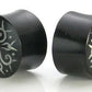 Bone Dust Design Inlay Horn - Organic Plugs 12mm - 24mm - Price Per 1