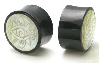 Mother of Pearl Eye Horn Plug — Price Per 1
