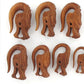 Dragons Head Red Saba Wood Natural Organic Body Jewelry 4mm - 14mm - Price Per 1
