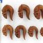 BOMA Red Saba Wood Natural Organic Wholesale Body Jewelry 4mm - 14mm - Price Per 1