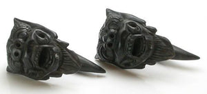 Barong Black Wood Natural Organic Body Jewelry 4mm - 14mm - Price Per 1 - Painful Pleasures