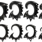 SONIC Black Horn Spiral Earrings Body Jewelry - Price Per 2