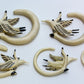 Gannet Diving Bird Organic Crocodile Wood Ear Hangers - 3mm-12mm - Price Per 2 - Painful Pleasures