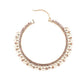 18g Brass and Copper Bead Hoop Earrings — Price Per 2