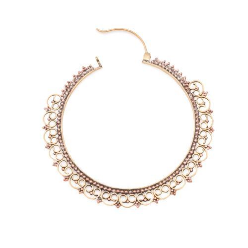 18g Brass and Copper Bead Hoop Earrings — Price Per 2