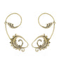 Polished Brass Filigree Leaf Ear Wrap – Price Per 2