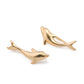 18kt Gold Plated Brass Dolphin Clip-On Ear Climber