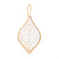 16g Rustic Boho Earrings with Spade Mother of Pearl Inlay — Price Per 2