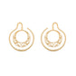 French Filigree Crescent Gold Plated Ear Weight